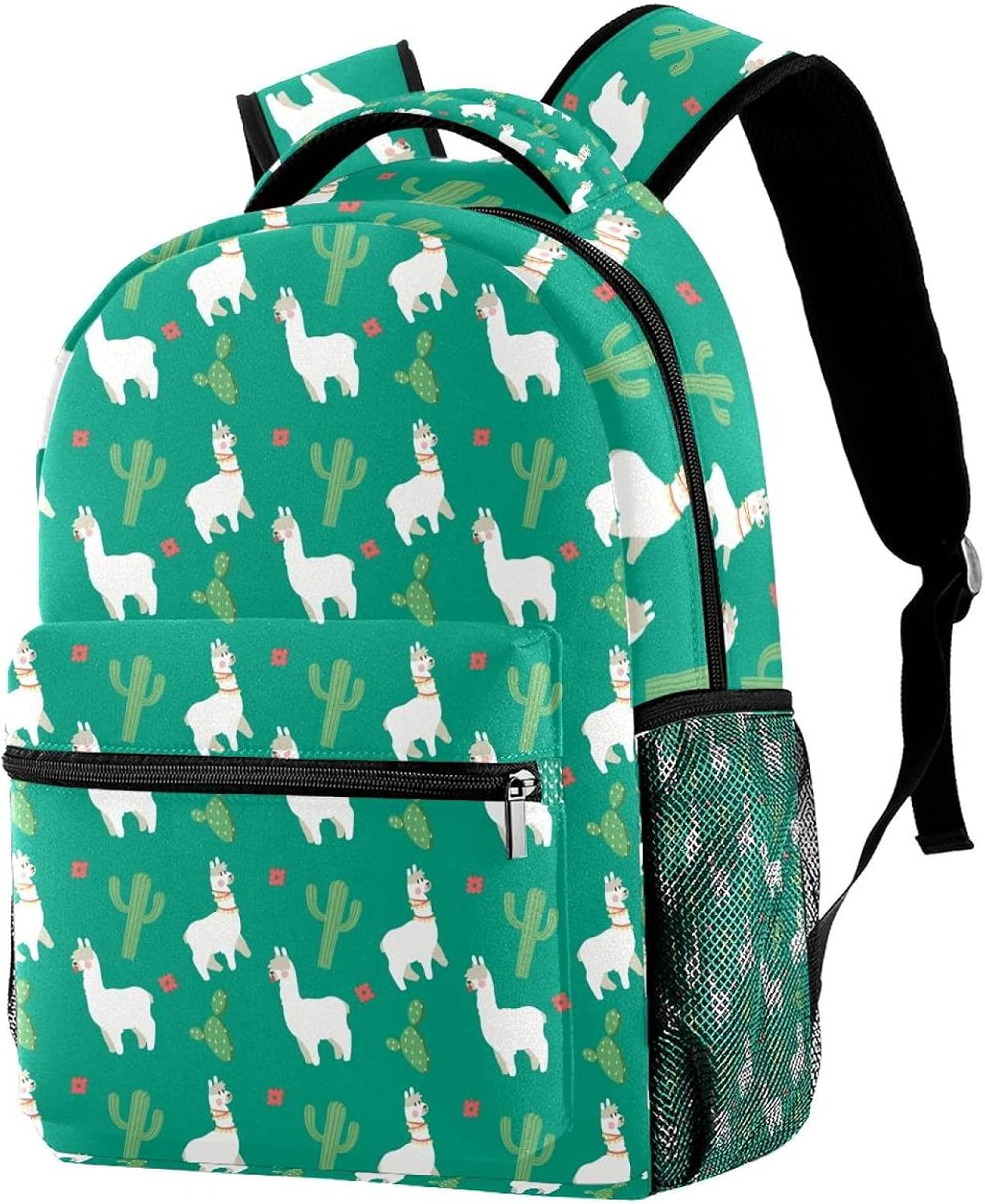 Herd Alpaca and Cactus Backpack Students Shoulder Bags Travel Bag College School Tote Backpacks image number 2
