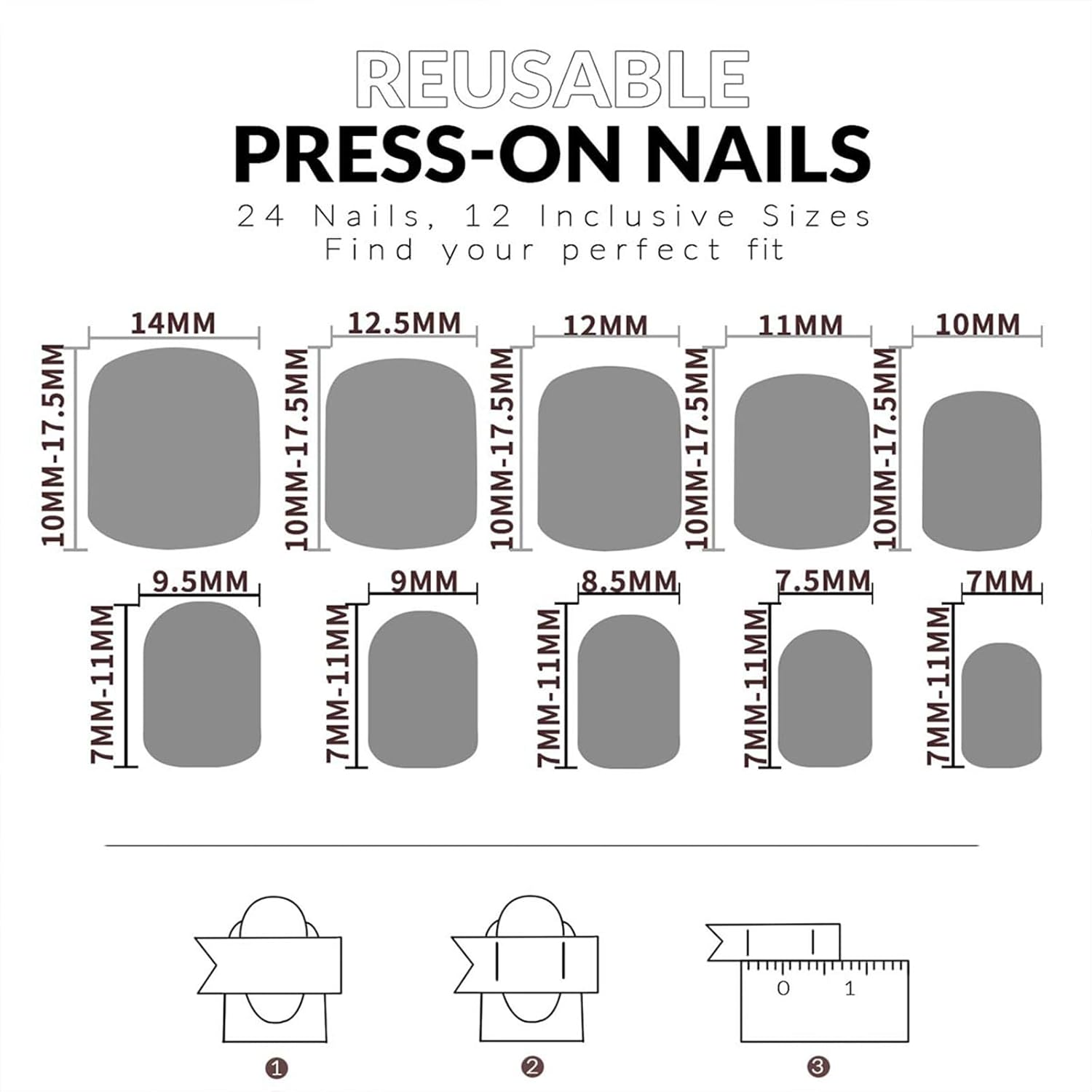 24PCS Christmas Press on Nails Xmas Short Fake Nails Cute Fingernails with Snowman and Christmas Tree Pattern Design Glossy Acrylic Nails for Women or Girls image number 1