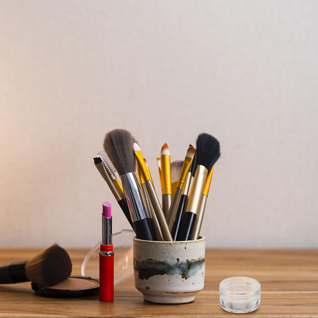 Baluue 20 Pieces Sample Containers with Lids, Clear Plastic Cosmetic Containers Refillable Sample Jars Portable for Creams Lotion Liquid Storage, 5 Gram - Transparent image number 6