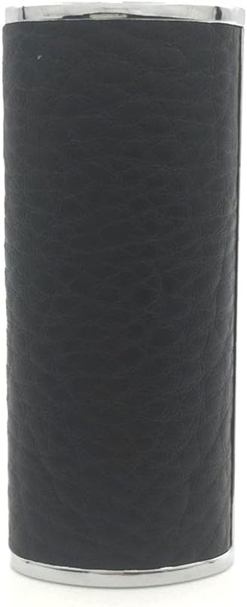 Metal Black Leather Lighter Case Cover Hold - Brown image number 7