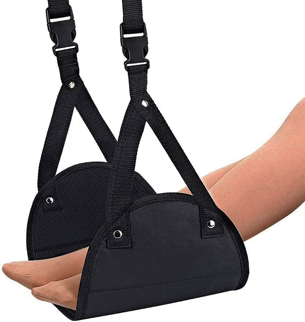 Airplane Footrest - Best Travel Essential, Airplane Travel Accessories, Portable Plane Leg Rest, Provides Relaxation and Comfortable for Long Flight (Sponge) image number 5