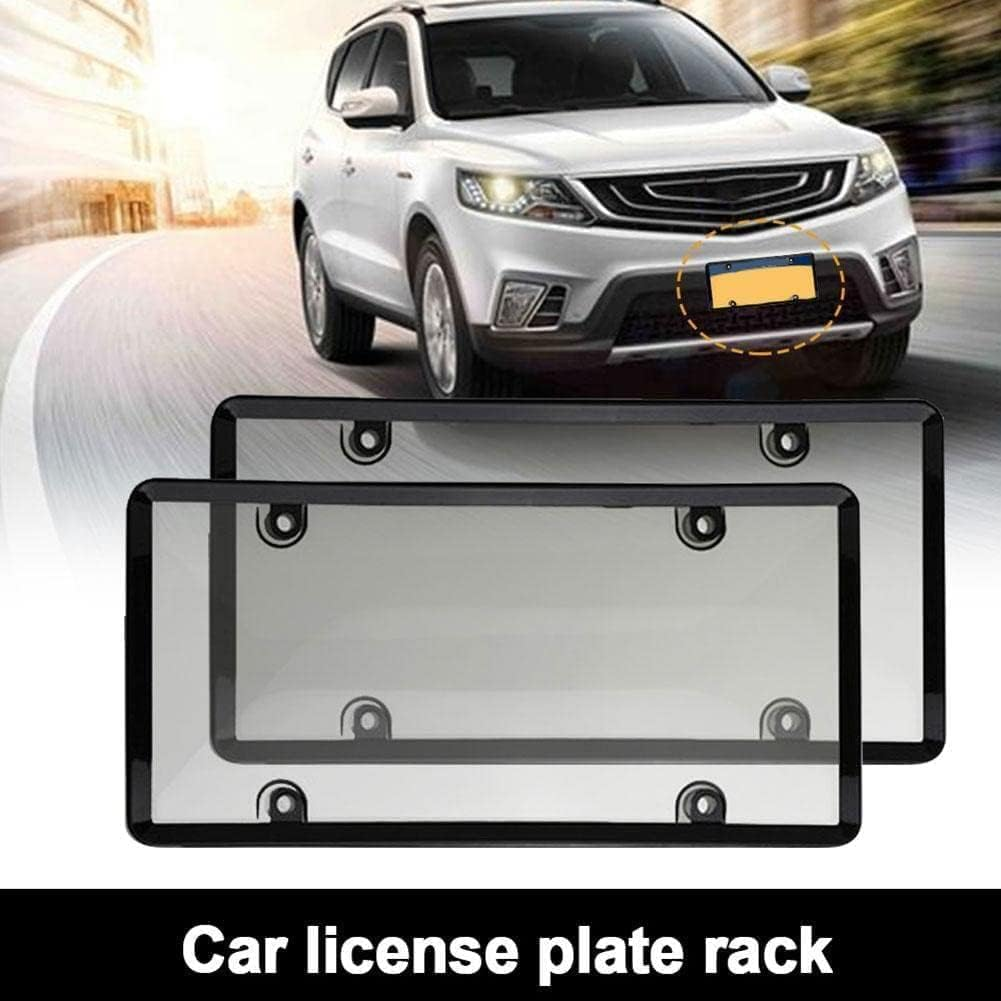Anti Speed Red Light Toll Camera Stopper Plate Frames, Clear Reflective anti License Q7U2 Pho Protective Plate Cover License (C) image number 4