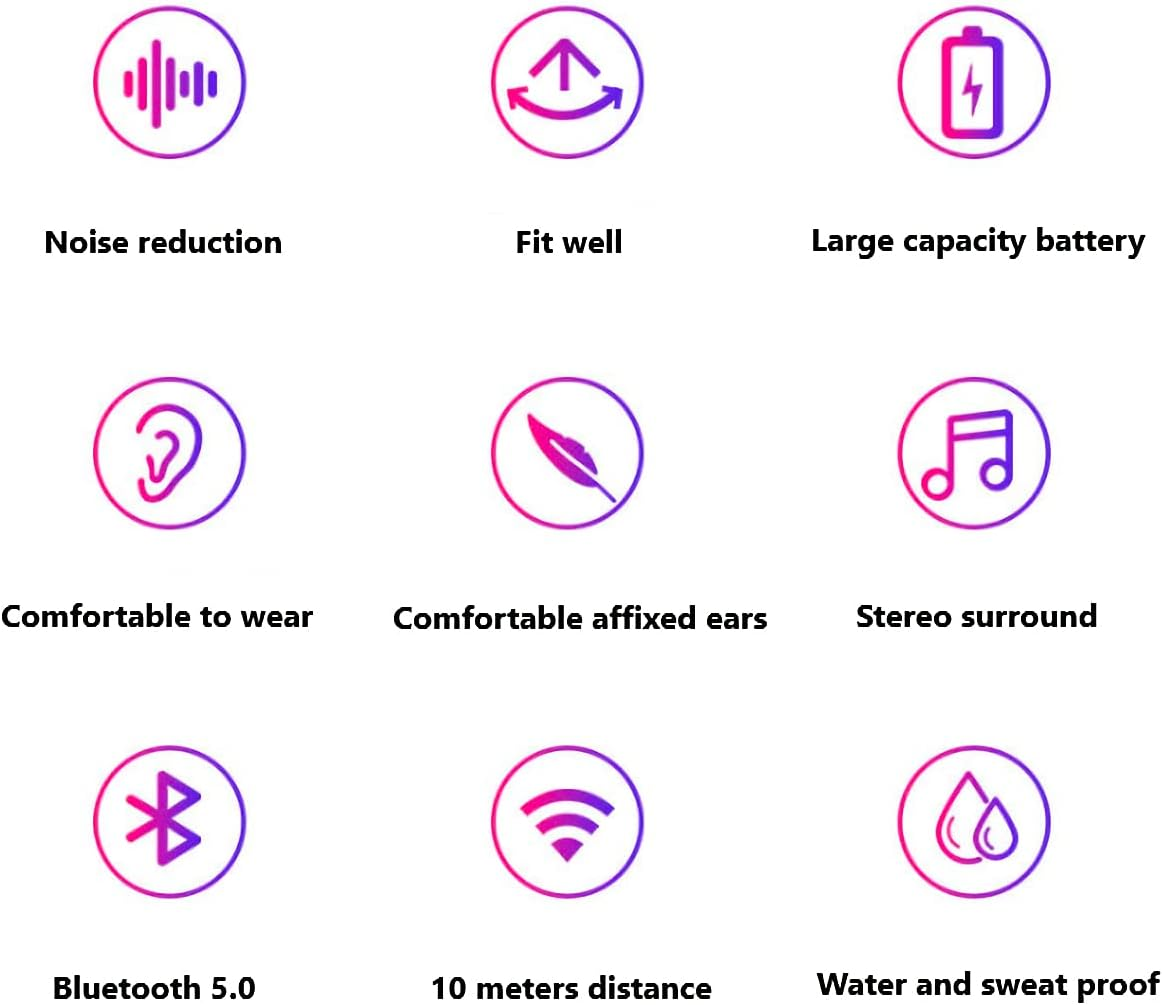 Wireless Bluetooth Headphones-Colorful Lights/Foldable/Built-In Microphone-Bluetooth 5.0/10 M Range/Stereo Surround/Comfortable Affixed Ears (White 1) image number 1