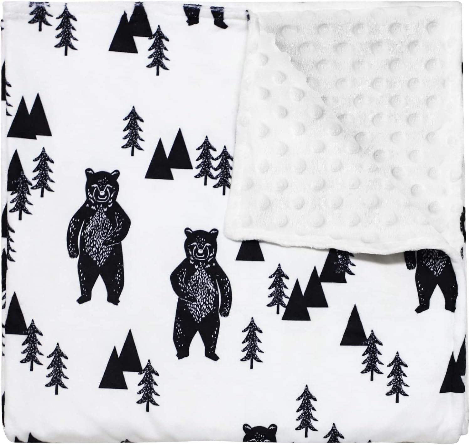 TANOFAR Baby Blanket for Girls Purple Floral Minky Blanket Super Soft Toddler Receiving Blanket with Dotted Backing 30 X 40 Inch