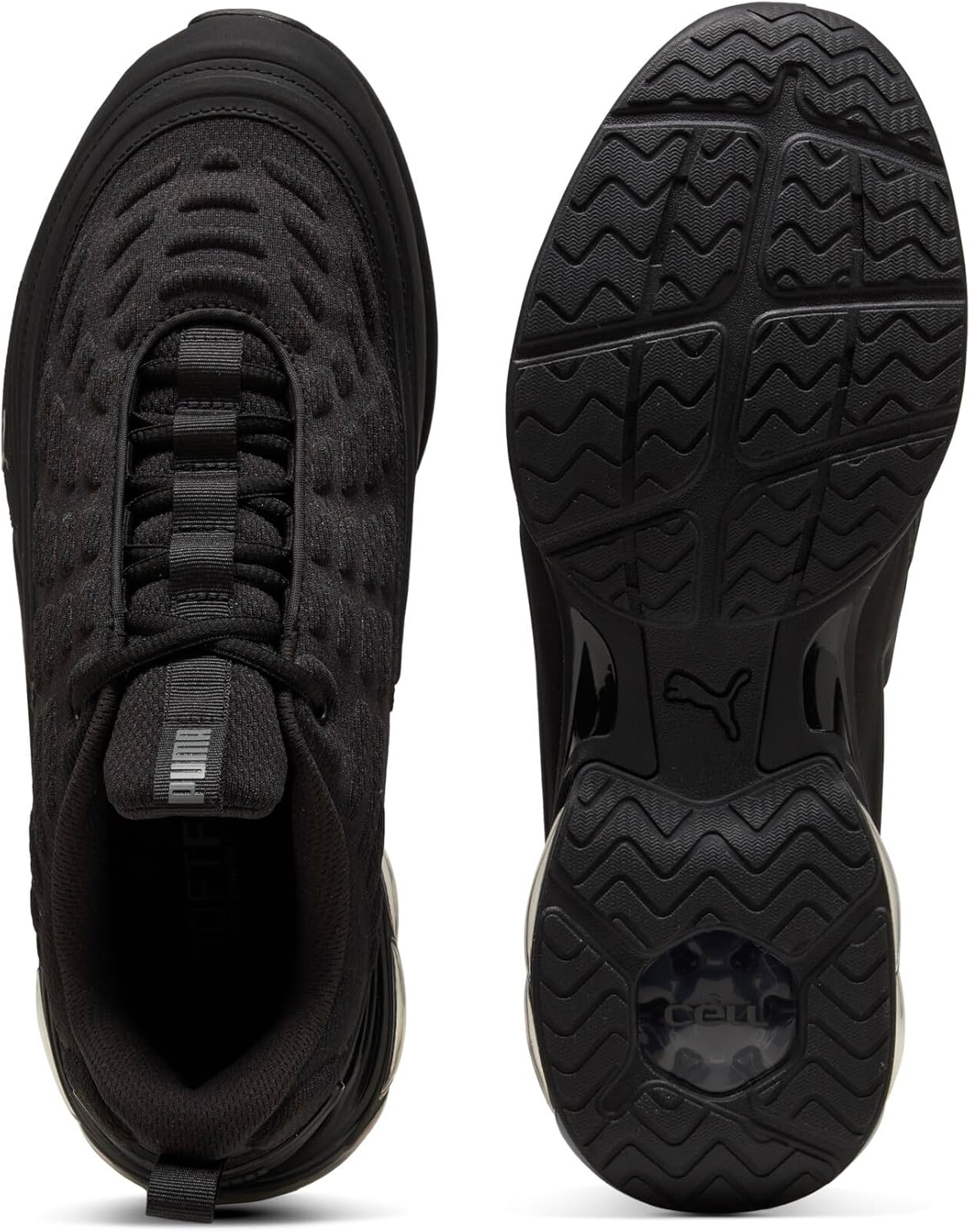 PUMA Men'S Cell Meza Sneaker, PUMA Black/Cool Dark Grey, 10 US