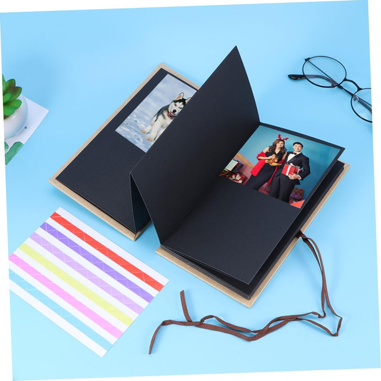 Iplusmile DIY Scrapbook Photo Album Decorative Card Pages for School Memories Graduation Anniversary Keepsake Craft Design Knot Closure image number 5