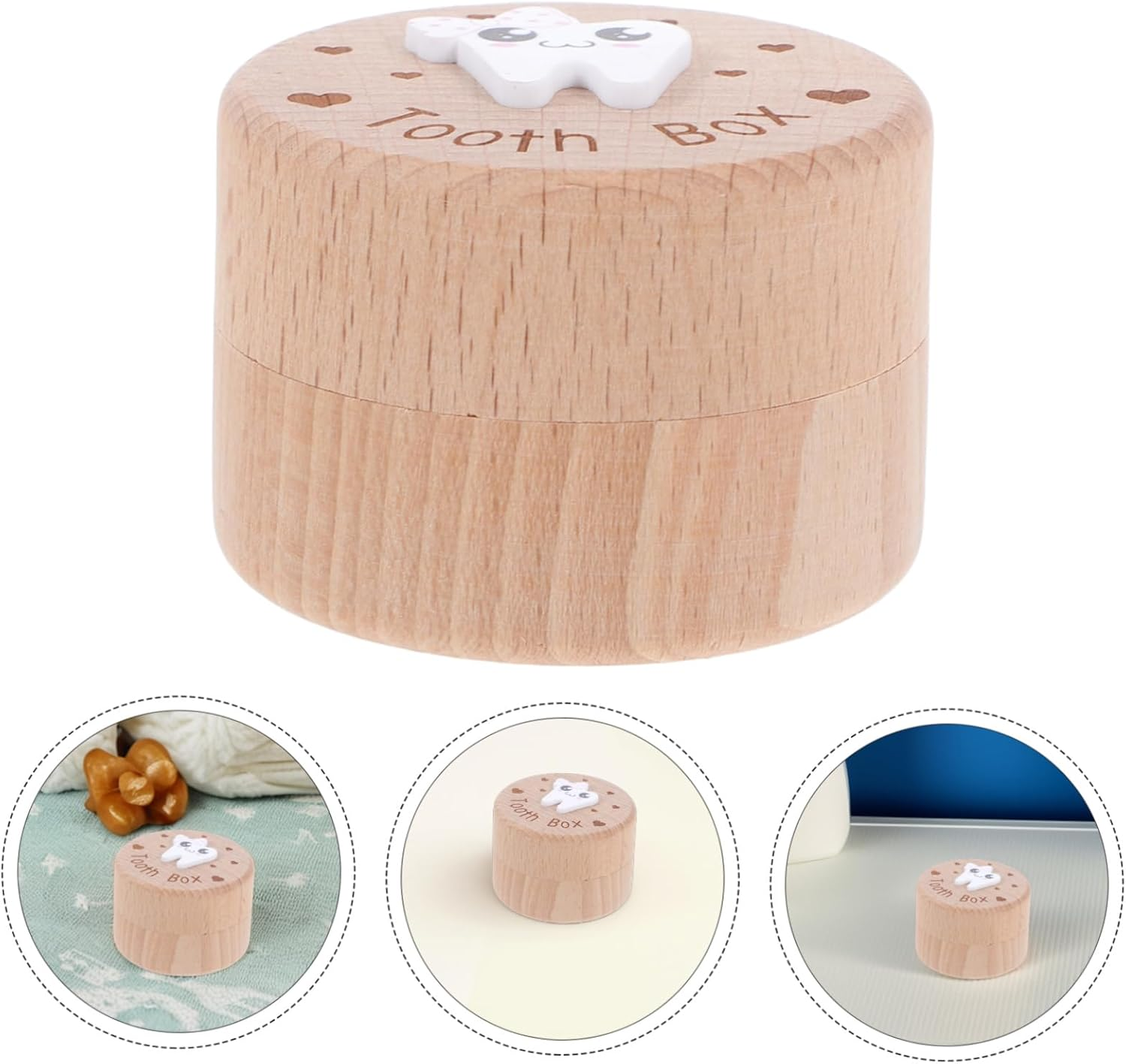 Cute Fairy Tooth Fairy Box for Boys and Girls Girl'S Deciduous Teeth Holder Newborn Keepsake Storage Case image number 4