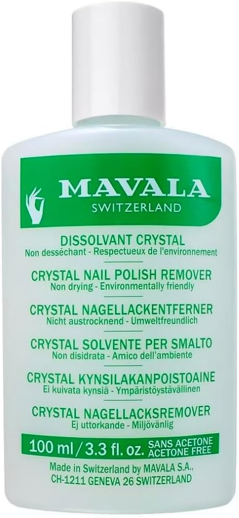 Mavala Switzerland Nail Polish Remover Crystal 100Ml, 100 Ml image number 2