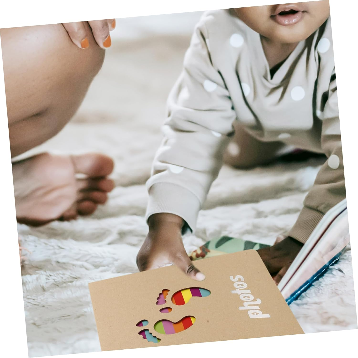 2Pcs Cute Photo Album Keepsake with Giraffe for Storing Photos Cards and Small Keepsakes for Family Friends and Special Occasions