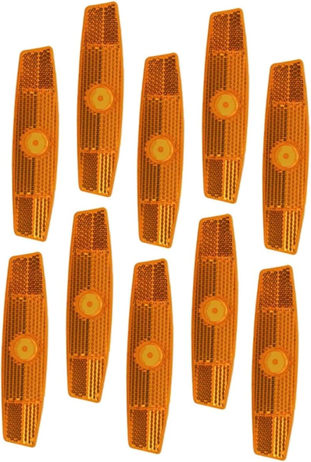 10Pcs Wezxrauo Ultra Bright Orange Bike Wheel Reflectors, Universal Spoke Reflectors for Bicycles and Motorcycles, High Visibility Safety Reflector Kit for Night Riding Warning & Cycling Accessories image number 6