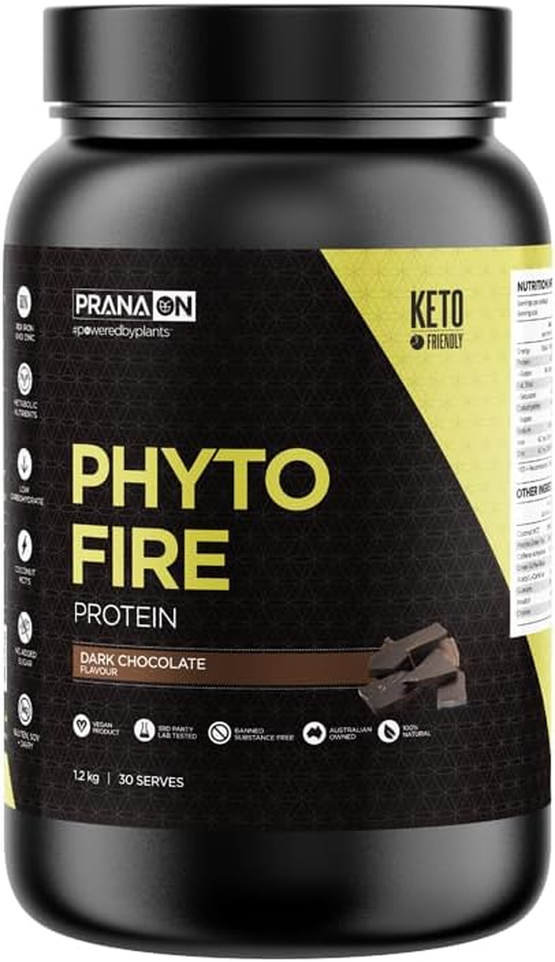 Pranaon Phyto Fire Protein Dark Chocolate Flavour Supplement 1.2Kg