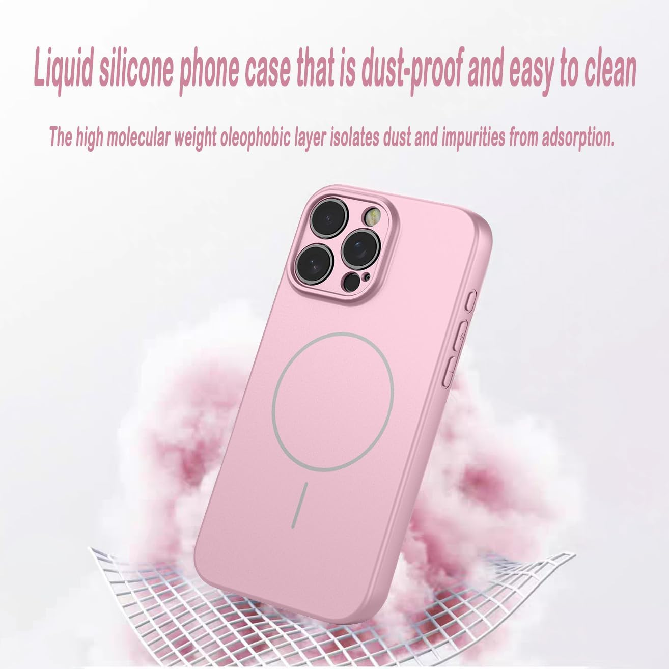 YUEQIAN Magnetic Design for Xiaomi Redmi Note 14 Pro 5G/Poco X7 5G Case, Soft Liquid Rubber Silicone with Microfiber Lining, Supports Wireless Faster Charging Shockproof Cover. Dark Green - Blue image number 2