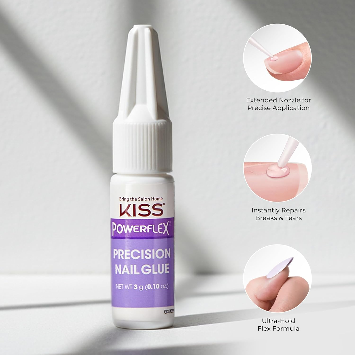 Kiss K Powerflex Precision Glue - BGL311C, 17G