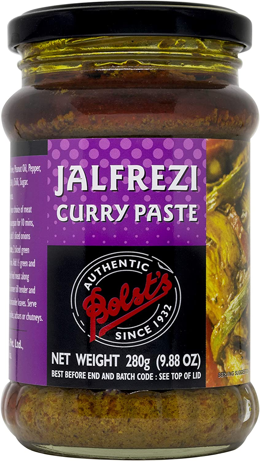 Bolst'S Jalfrezi Curry Paste, 280 G