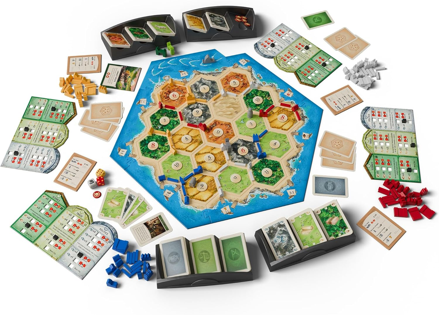 CATAN Cities & Knights Board Game Expansion (6Th Edition) Enhance Gameplay with New Challenges! Strategy Game for Kids & Adults, Ages 12+, 3-4 Players, 90 Minute Playtime, Made by Catan Studio image number 4