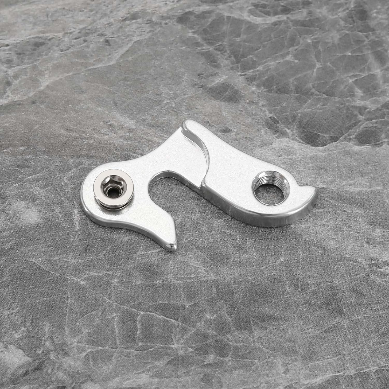 Emagtech Mech Derailleur Hanger Derailleur Hook Bicycle Tail Hook Rear Derailleur Hook Aluminum Alloy with 2 Screws Compatible with Baracuda Compatible with Bianchi image number 5