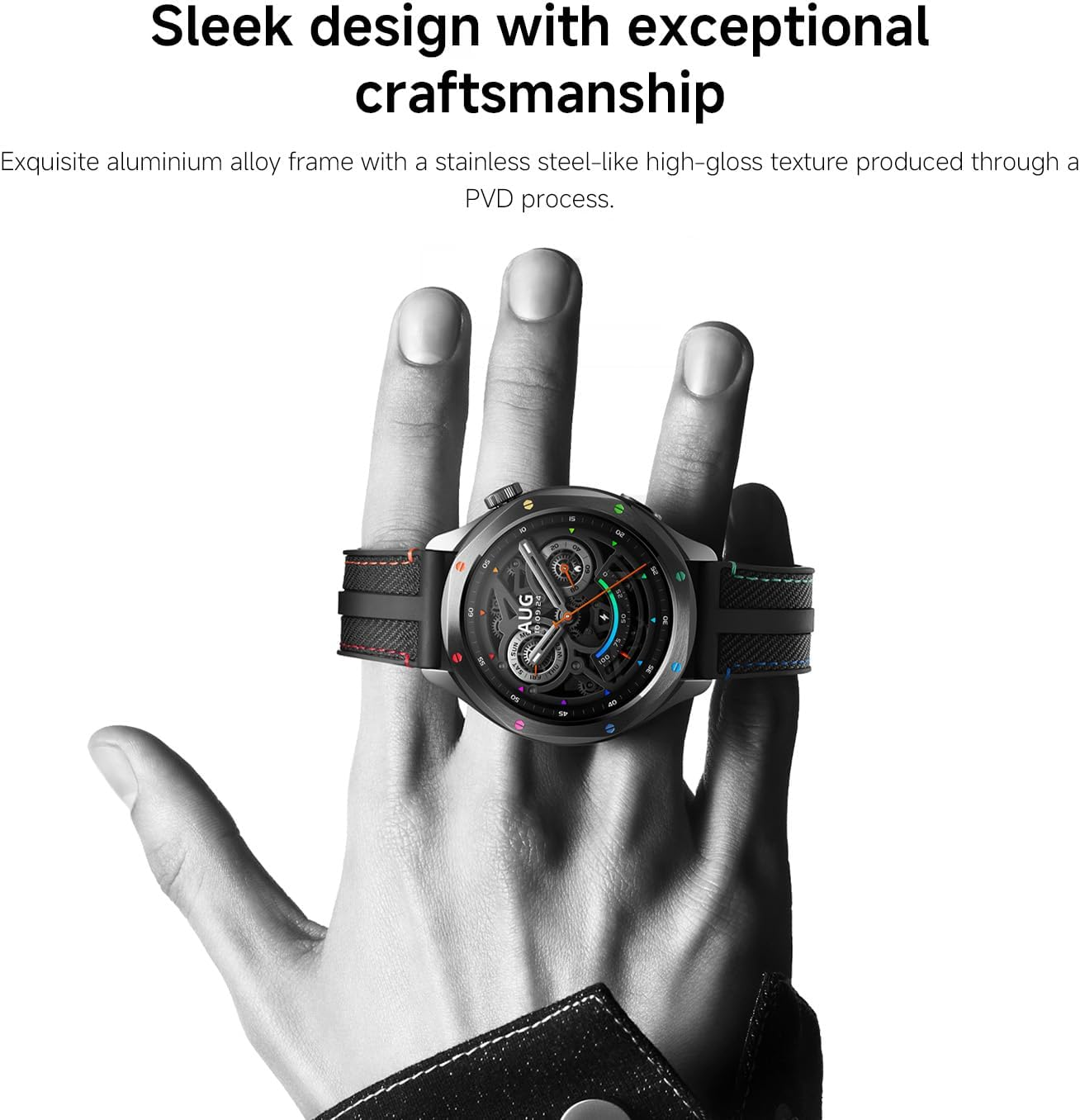 Xiaomi Watch S4 Black-Smartwatch, Fitness Tracker,1.43 Inch AMOLED, 2200 Nits, 15 Day Battery, 5ATM Waterproof, Heart Rate & SPO₂ Sensor, 150+ Sports Modes, Dual-Band GPS, NFC, Android & Ios - Gold image number 6