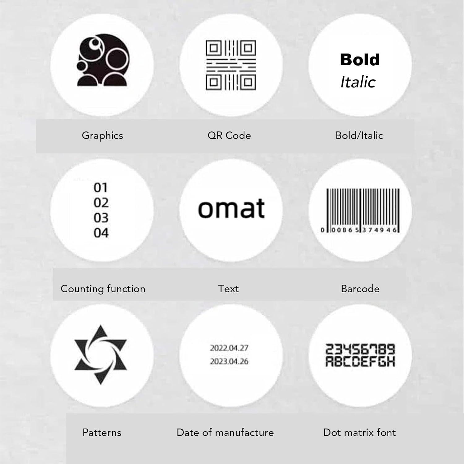 Handheld Inkjet Printer, Portable Handheld Printer with 4.3Inch Touch Screen, Quick Drying Inkjet Coding Machine, 12.7Mm Print Height for Batch Number Date Logo QR Code Barcode