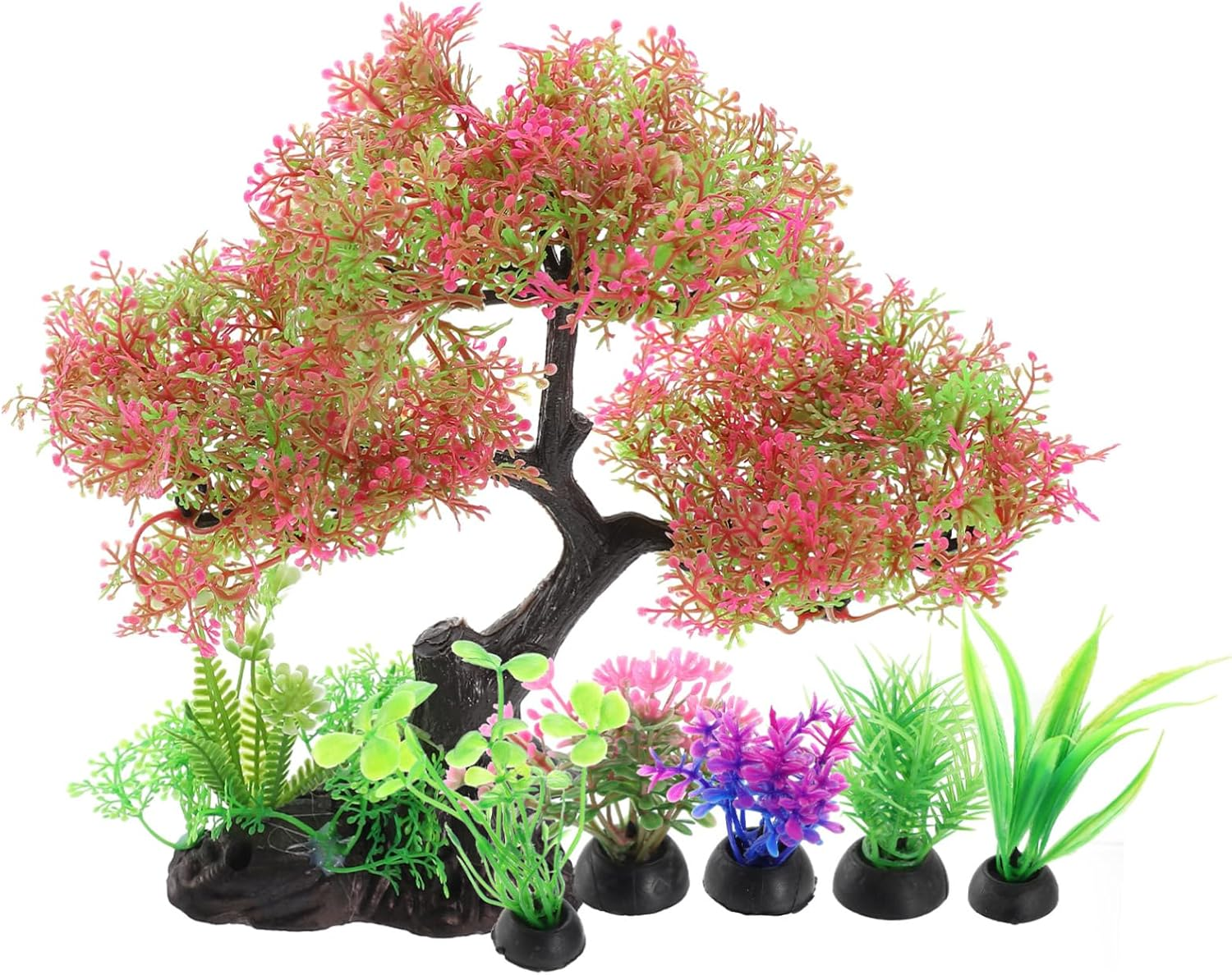 VILLFUL 1Set Aquarium Adornments Artificial Water Plants for Fish Tank Landscape Simulation Plants for Creating Natural Habitat for Pets image number 5