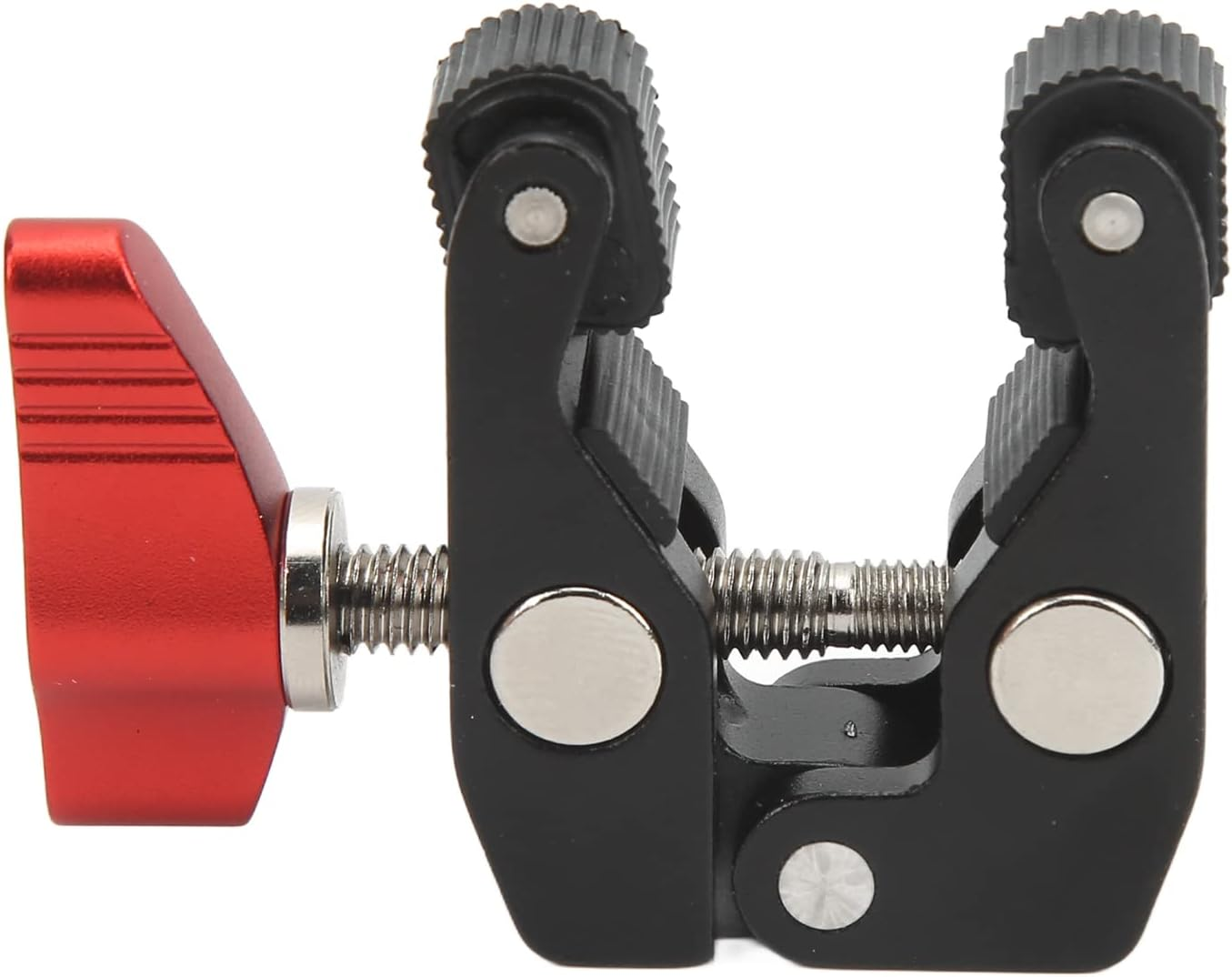 Super Clamp Camera Clamp, Arm Super Camera Clamp Mount with 1/4 Inch 3/8 Inch Thread, Small Camera Crab Pliers Clip, for Monitor, LED Video Light, Flash image number 2