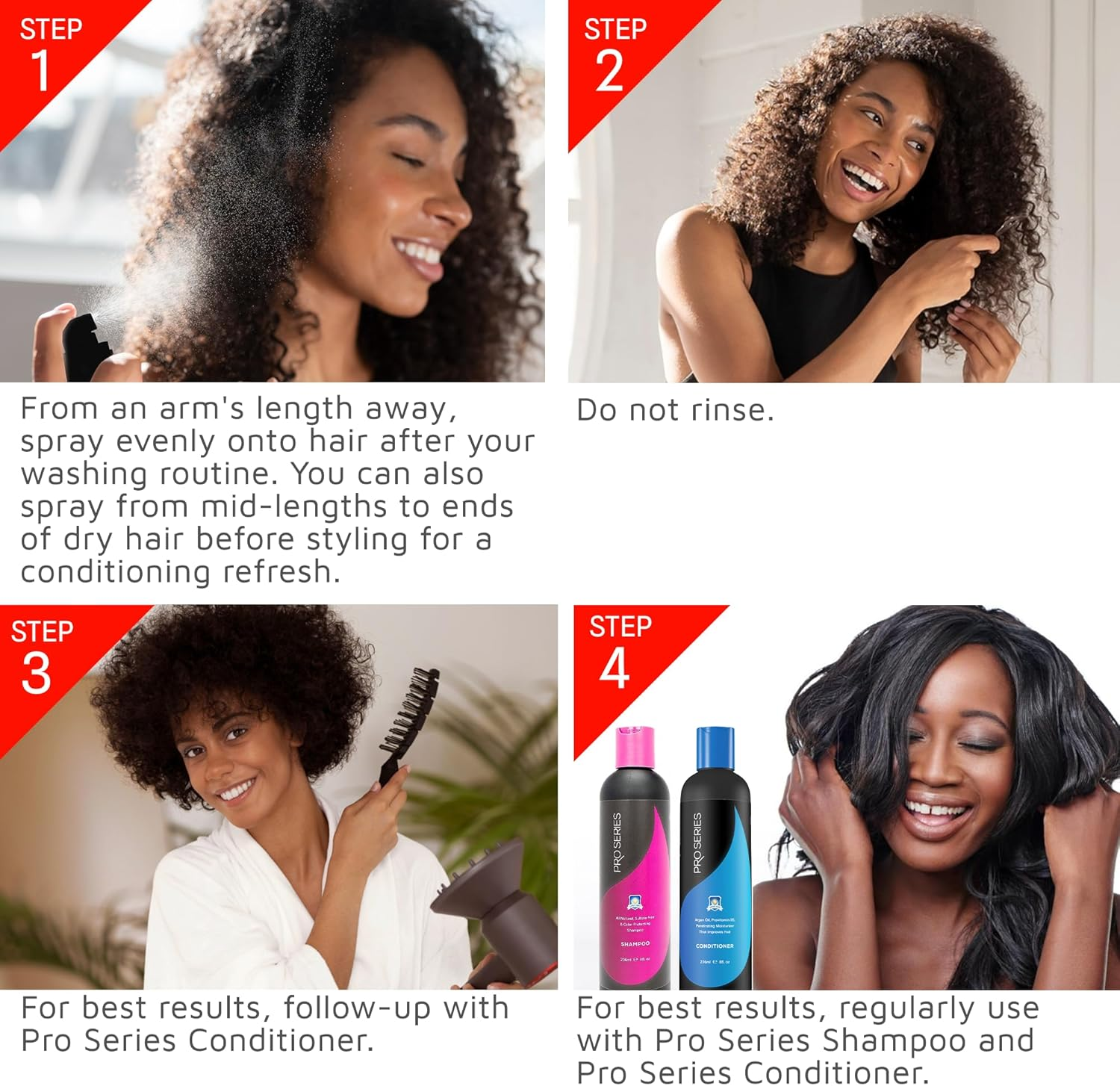 Pro Series Leave in Conditioner Spray Leave in Conditioner (350Ml) image number 6