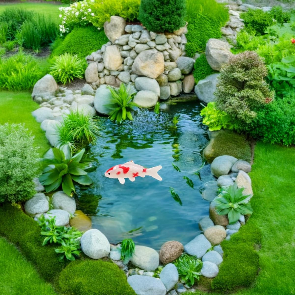 Abaodam 2Pcs Artificial Fish Model for Aquarium Decoration Realistic Floating Fish Figurines for Home and Garden Faderesistant Ornamental for Tanks and Aquatic Scenes image number 6