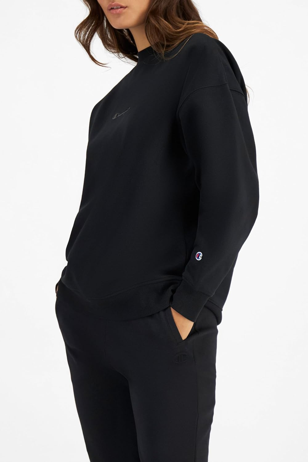 Champion Women'S Script Tonal Crew image number 2