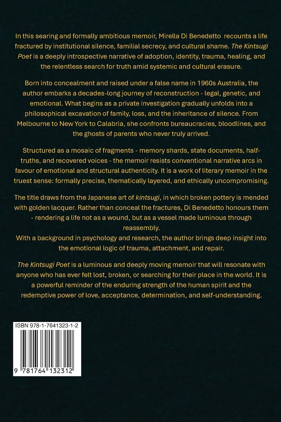 The Kintsugi Poet: a Memoir &ndash; Blood Memory, Family Secrets, and Identity: a Memoir of Blood Memory, Family Secrets, and Identity image number 1