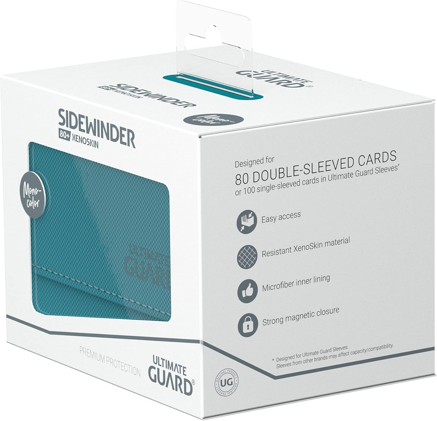 Ultimate Guard Sidewinder 80+ Xenoskin Monocolor Deck Box image number 6