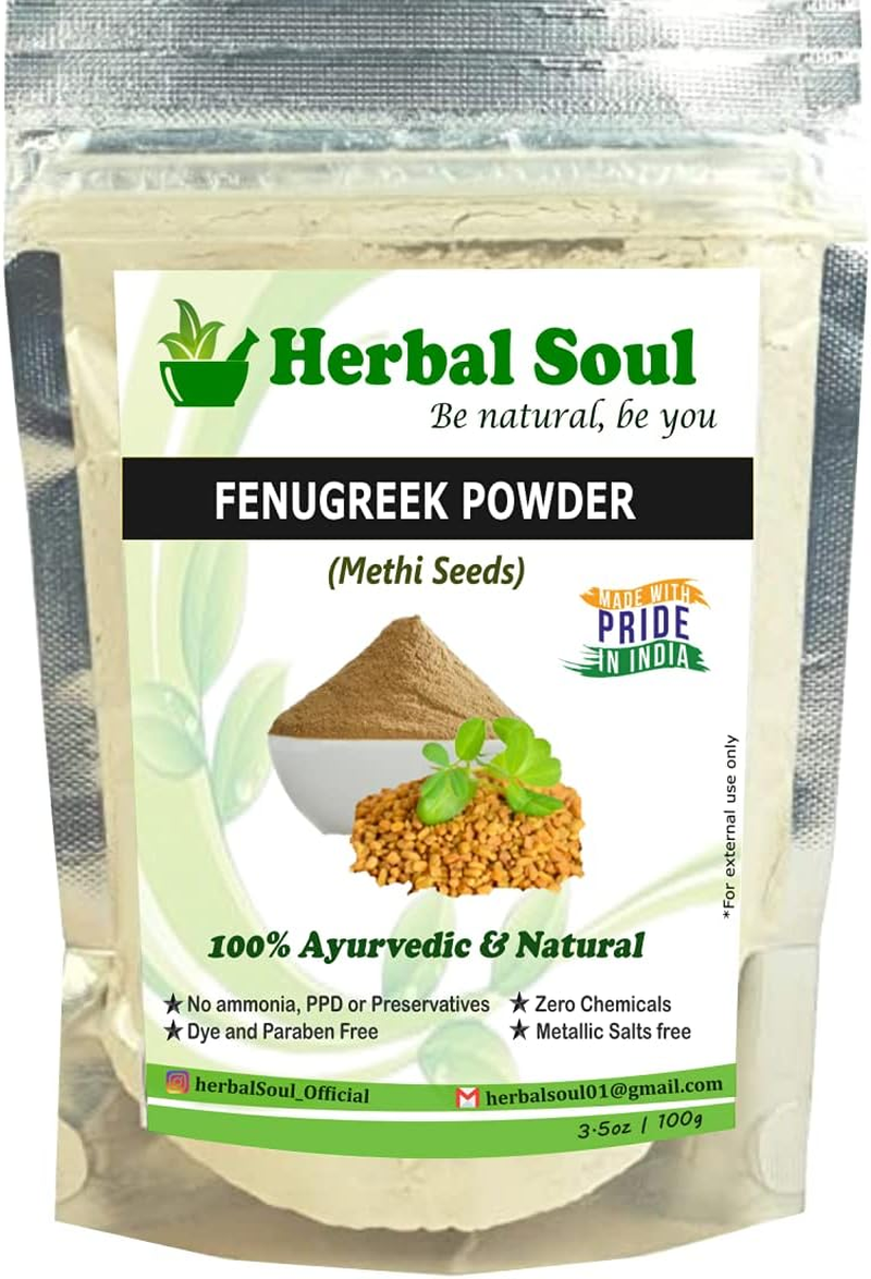 Herbal Soul Combo of Reetha Powder + Shikakai Powder + Fenugreek Powder | 300 Gm image number 4