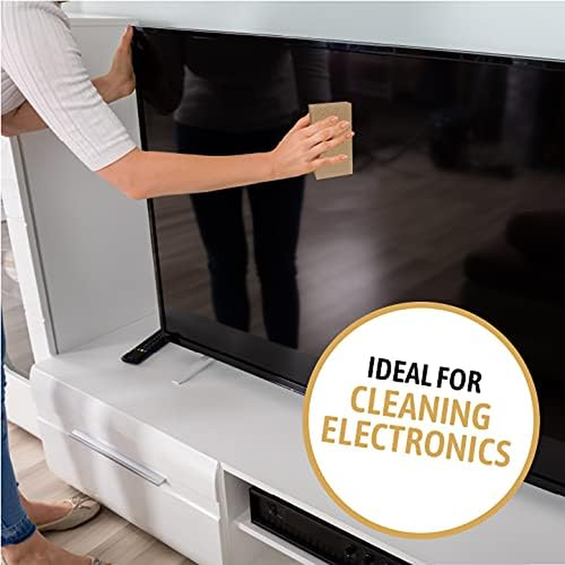 Spongeco - Dry Cleaning Soot Eraser Sponge - Pet Hair, Smoke, Soot, Dust and Dirt Remover - 3X6 Double, One Unit (2 Pack Single) All Natural Latex Rubber, Made in the USA image number 1