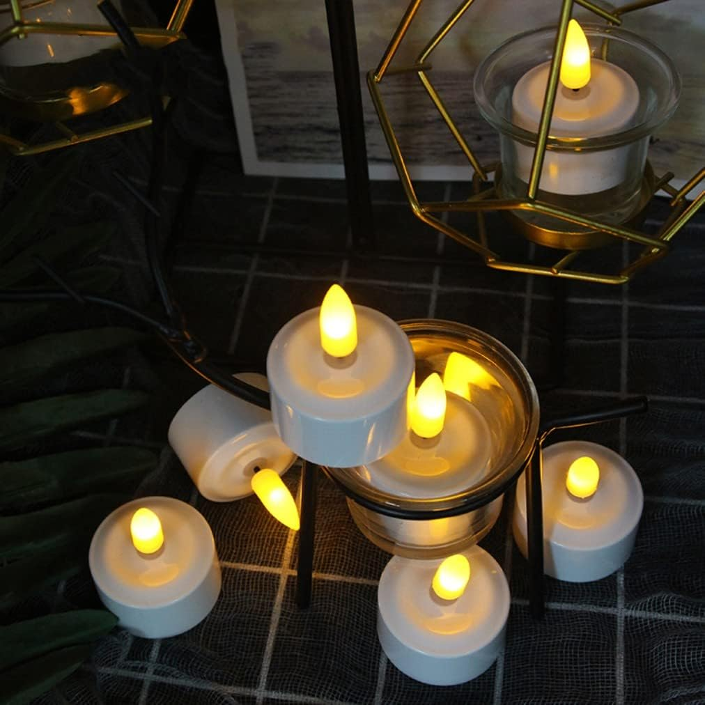 Rechargeable Flameless Tealight Battery Powered Candles with Charging Hub, 12Pcs LED Candle Set, Long Battery Life LED Candles for Weddings, Parties, Hotels, and Decorations image number 2