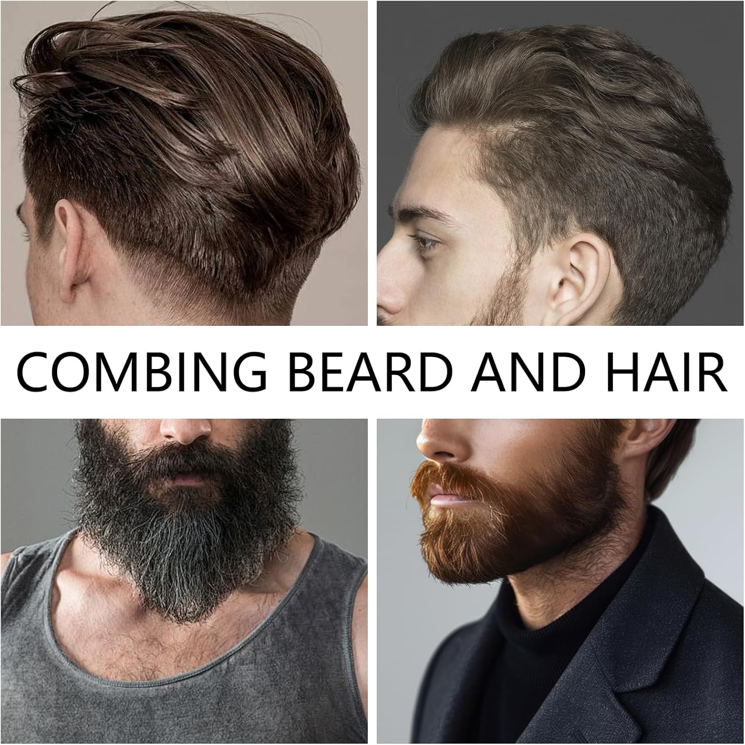 JANGJANG 4-Inch Stainless Steel Beard Comb, Anti-Static Fine-Tooth Design, Portable Pocket Travel Comb for Thinner Hair Beard Mustache Styling, Silver image number 2