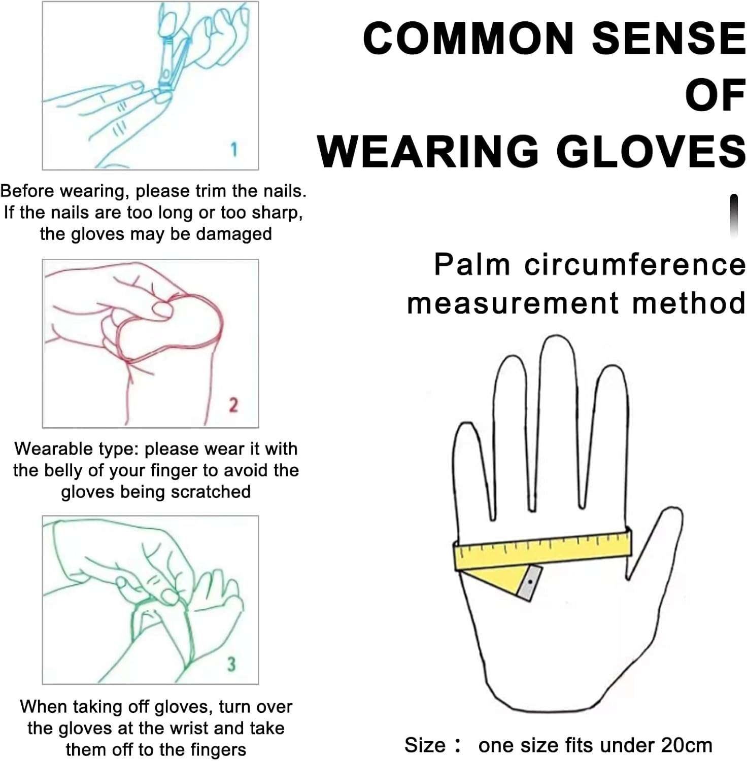 20In Women'S Long Finger Black Gloves Elbow Length Red Gloves