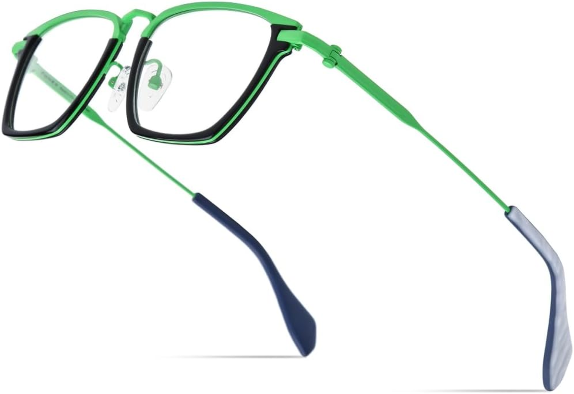 FONEX Acetate Titanium Glasses Frame Men New Square Eyeglasses Spectacles Eyewear