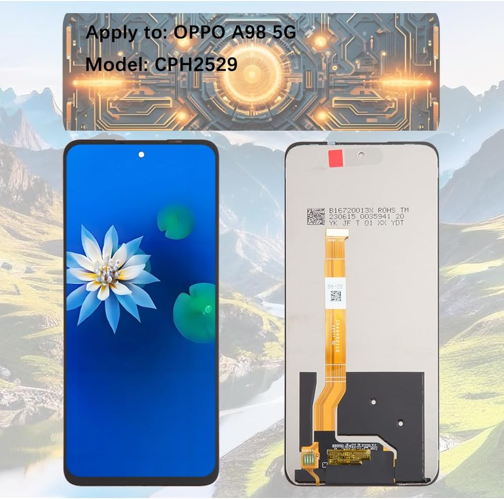 H&LYCYJ Display Screen for Oppo A98 5G CPH2529 LCD Screen Replacement Assembly with Kit image number 3