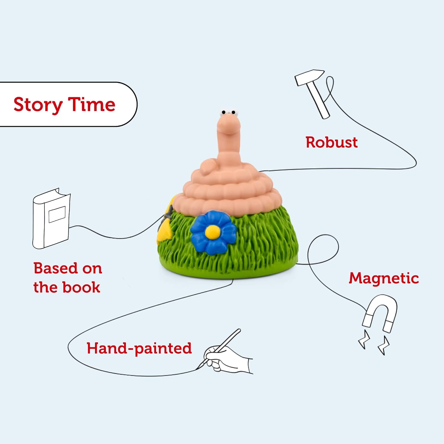 Tonies Julia Donaldson and Axel Scheffler Superworm Audio Classic Tonie Character image number 1