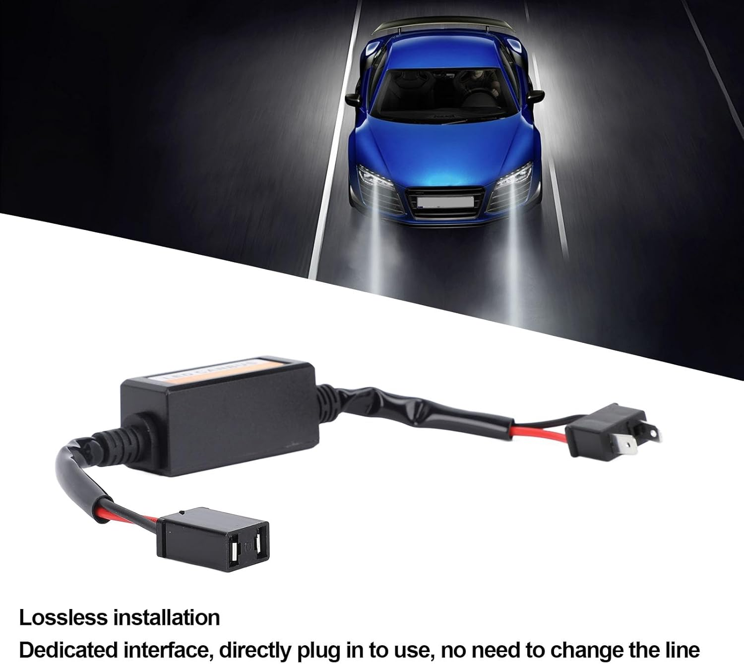 H7 LED Headlight Decoder Efficient Anti-Flicker Canbus Error Decoder Vehicle Lighting Conversion Kit, 2Pcs with Ideal Solution, Plug and Play, All Weatherproof for H7 Headlight image number 5