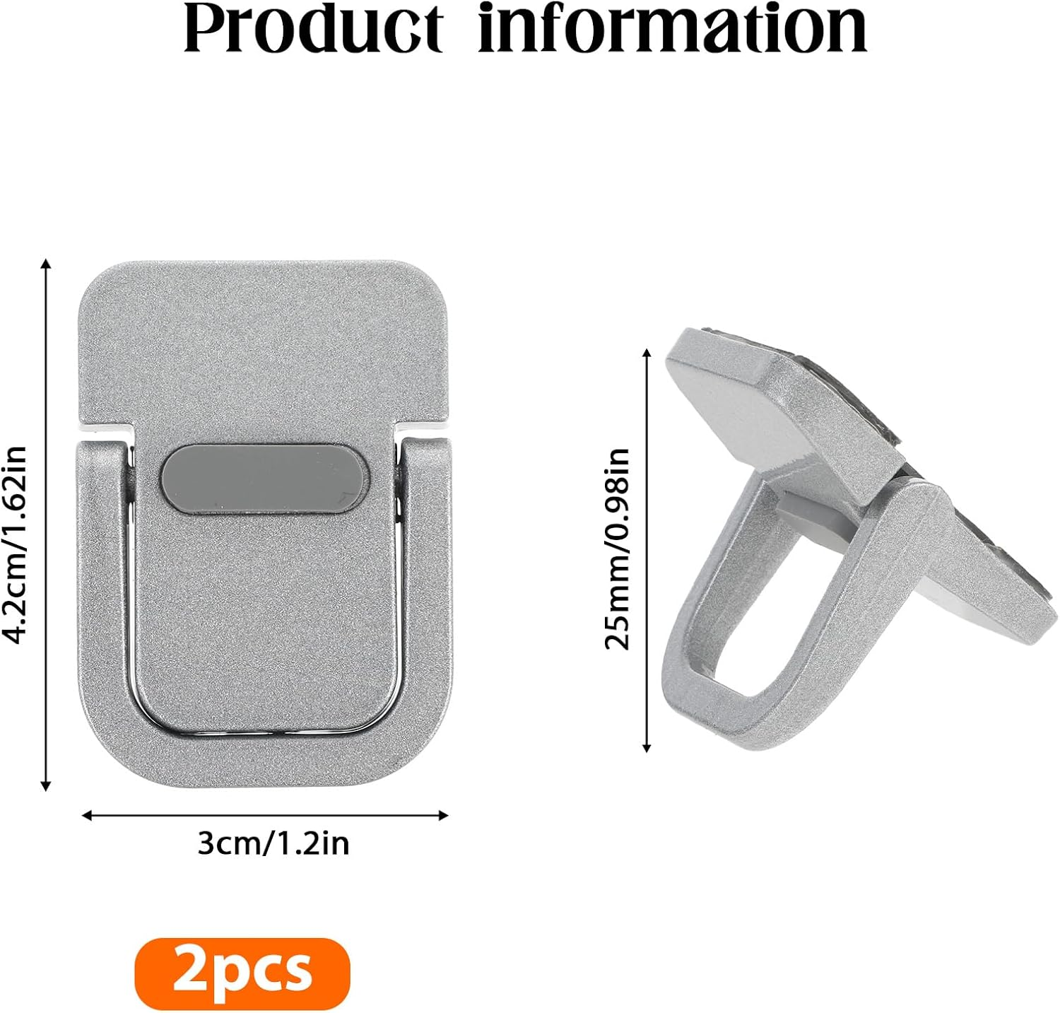 2PCS Keyboard Stands, Self-Adhesive Mini Laptop Stand, Portable Laptop Stand, Invisible Computer Keyboard Stand for Desk, Laptop Stand for Macbook, Dell, HP and Other 10-18 Inches Laptop, Silver image number 6