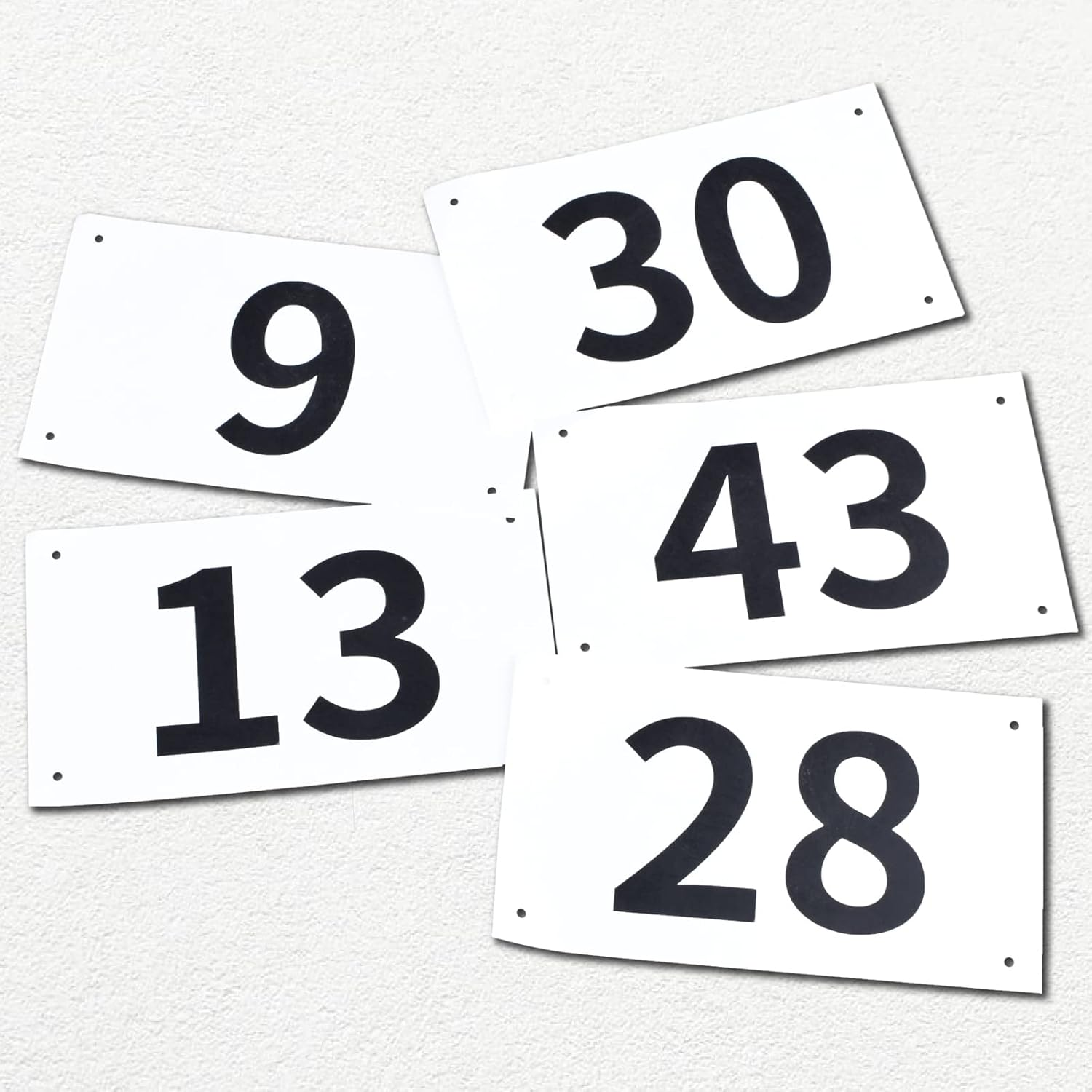 TRIWONDER Tyvek Race Bibs Running Numbers with Safety Pins, Large Numbers 1-500 for Marathon Runners Events Sports Games image number 3