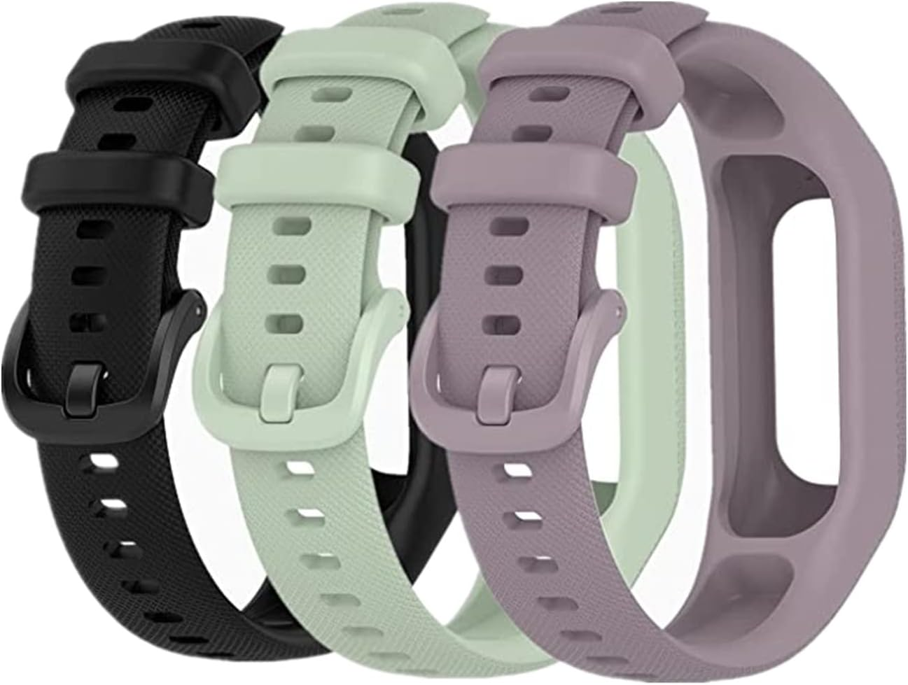 Muovrto Watch Straps for Garmin Vivosmart 5, Soft Silicone Replacement Sport Wrist Band Strap for Running Climbing Cycling