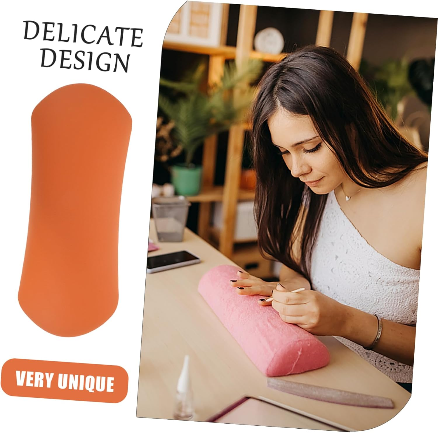 Ipetboom Nail Art Hand Pillow Manicure Hand Rest Nail Arm Rest Cushion Memory for Professional Salon Use image number 1