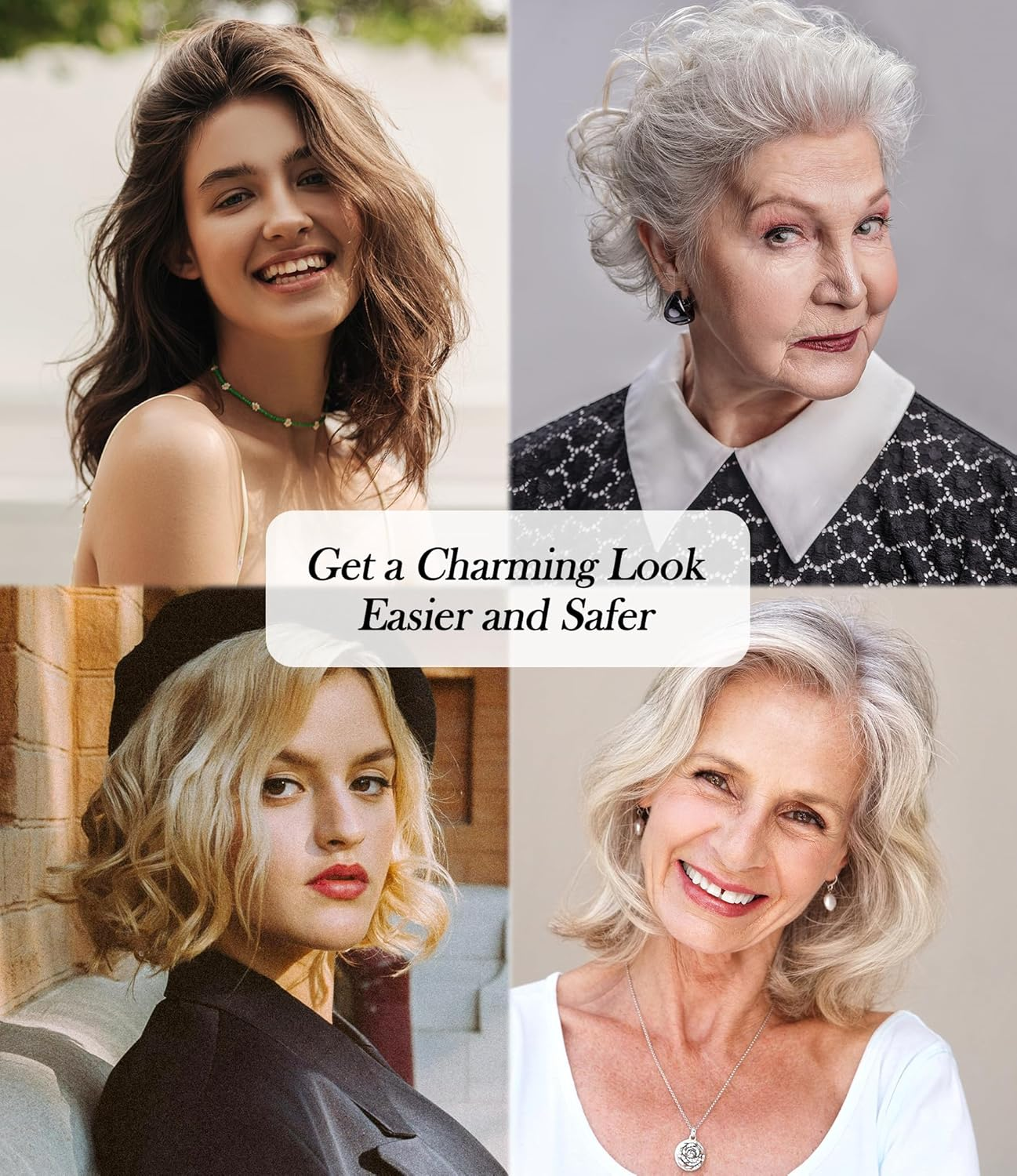 FARERY Mini Thermal Brush 3 Temperature Adjustable, Small Curling Iron 25Mm, Heated round Brush for Soft Curls, Travel Curler for Medium Hair, Double Voltage image number 2