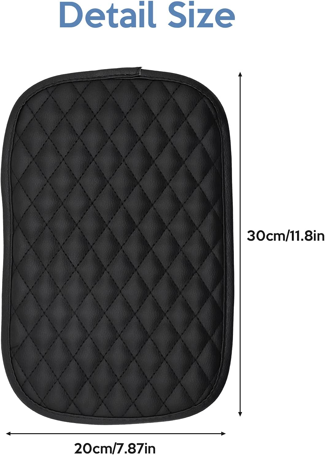 Center Console Cover Worthplanet PU Leather Universal Central Console Armrest Box Cover Waterproof Center Console Pad Protector Fit for Most Vehicle SUV Truck Car W120001 image number 2