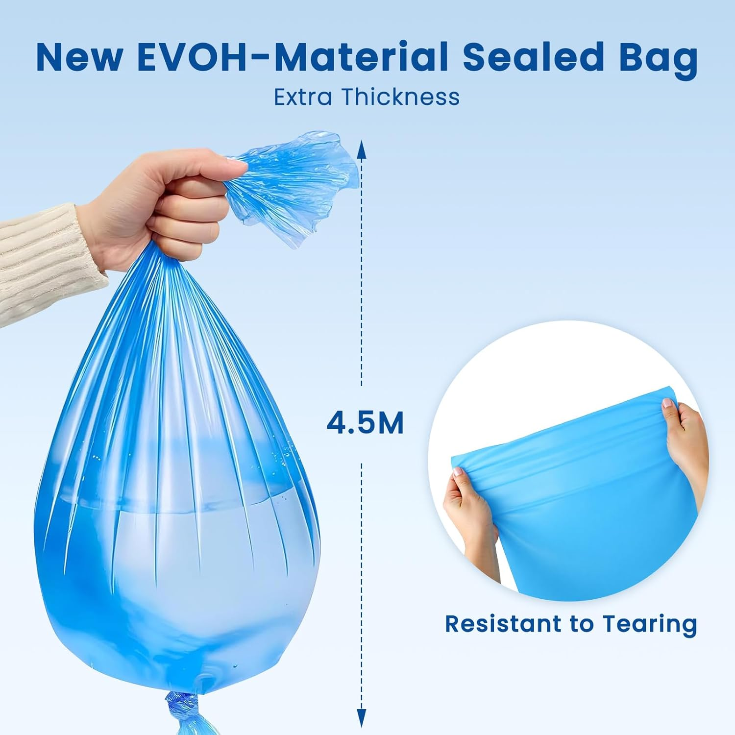 Nappy Bin Refill Cassettes, 4 Pack Refill Cassettes with Nappy Bin Refills Bags Compatible with Angelcare Nappy Bin Refills & Litter Locker II Nappy Disposal System, 7 Layer Bags Odor-Locking