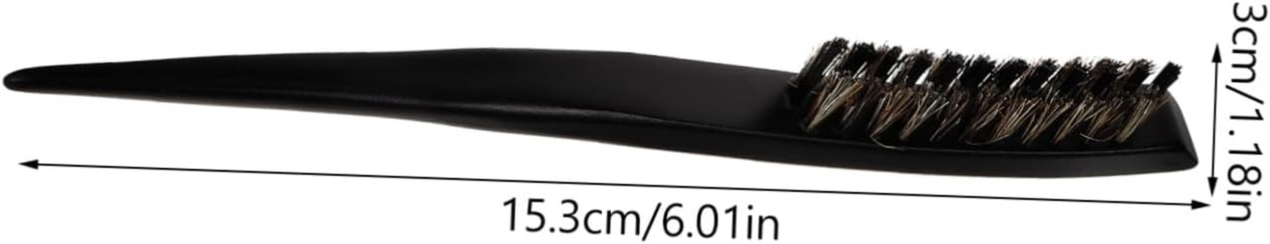 Beavorty Hair Slick Brush Women Slick Back Brush Bristle Brush Slick Back Hair Brush Teasing Brush Thin Hair Brush Hair up Bristle Hair Smooth image number 4