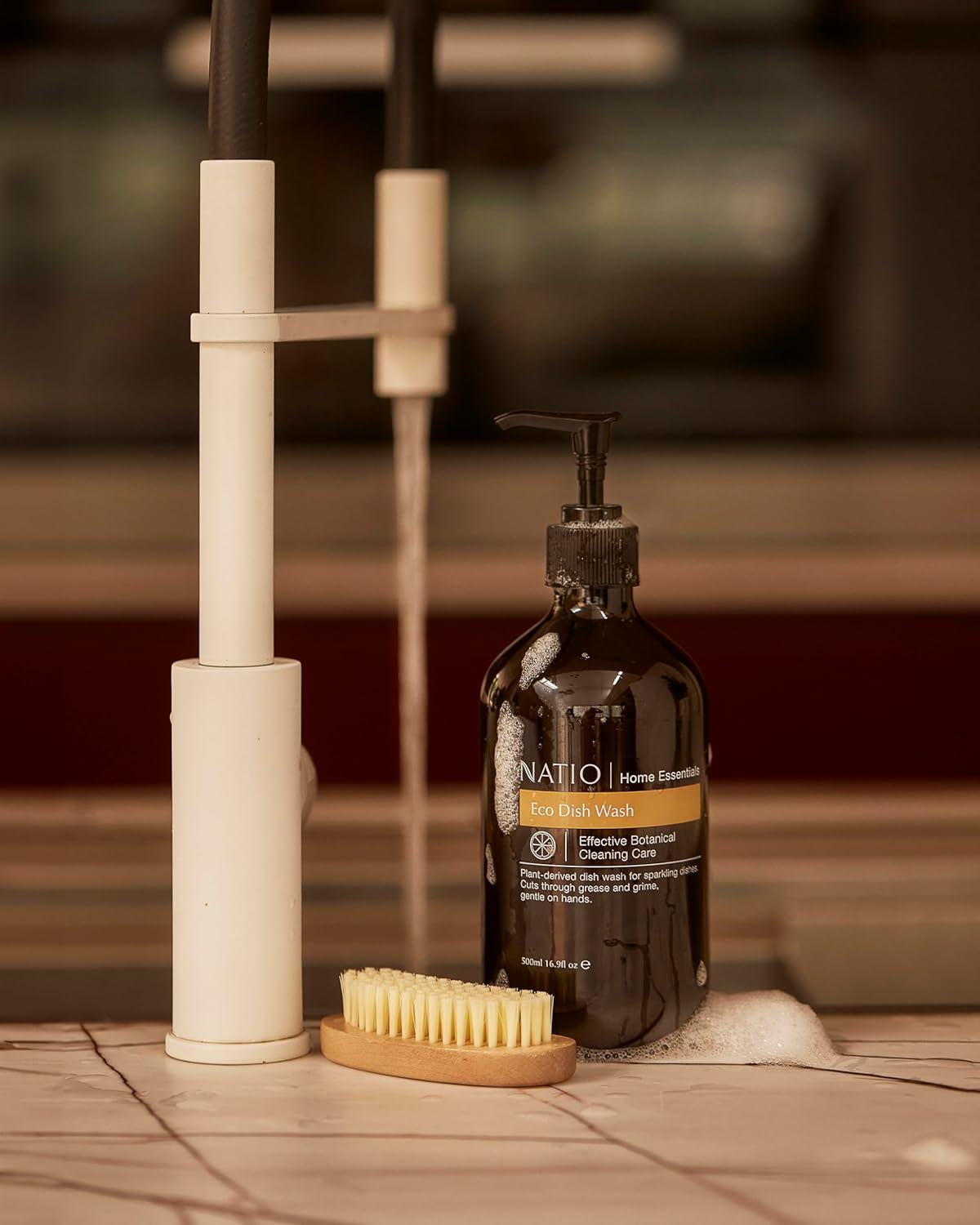 Natio Australia Home Essentials Eco Dish Wash 500 Ml - Botanical Cleaning Care Non-Toxic Dish Soap - Orange, Eucalyptus, Lime, Tangerine & Palmarosa - Sulphate Free, Cruelty Free & Made in Australia image number 1