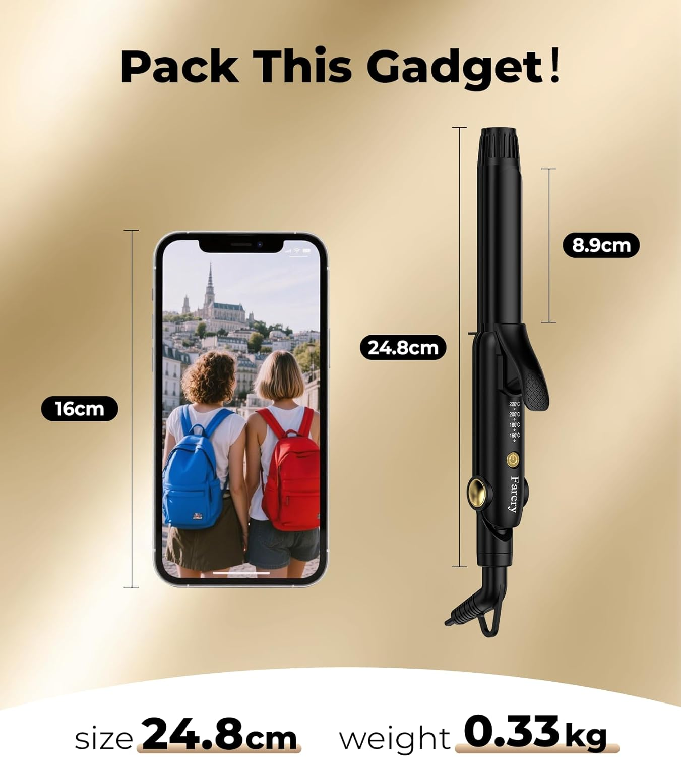 Farery Travel Curling Iron image number 2