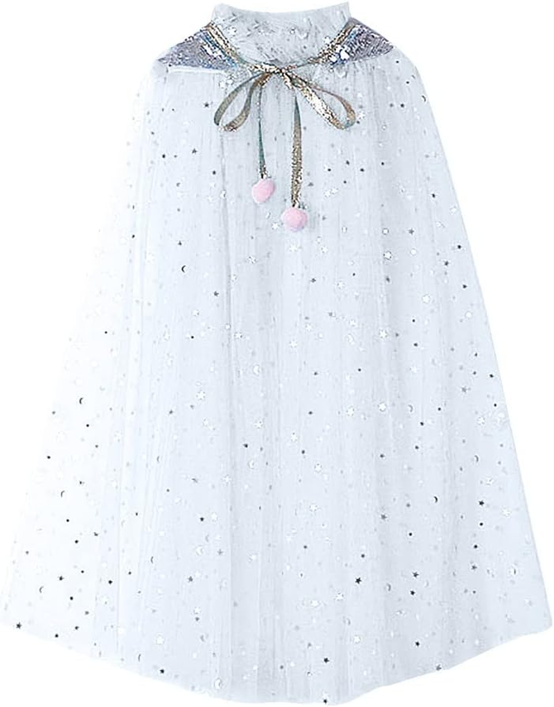 Rainbow Cape Cloak for Girl Princess