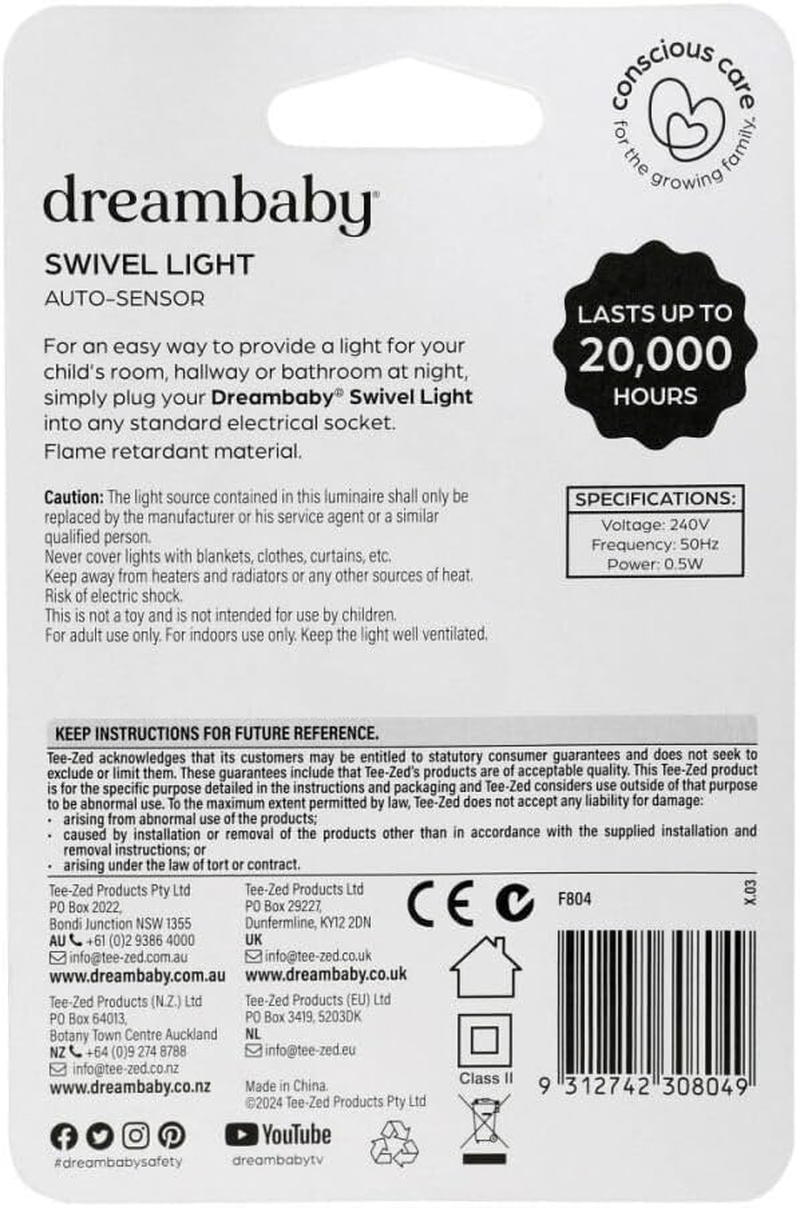 Dreambaby Swivel Auto-Sensor LED Night Light image number 2